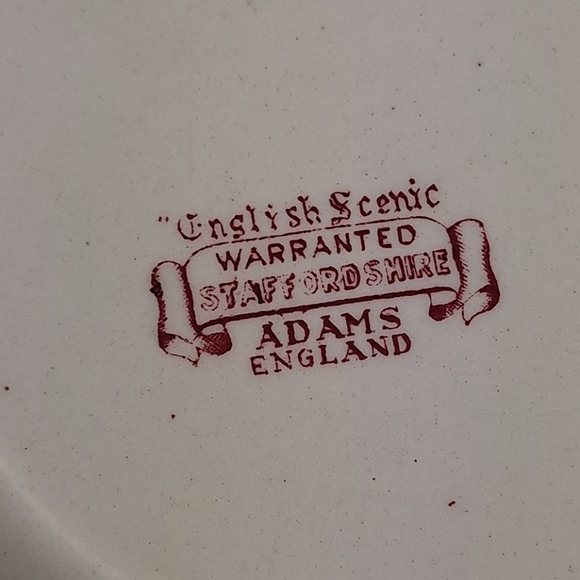 Vintage English Scenic Warranted Staffordshire Adams England 3 Small Plates - Picture 4 of 8